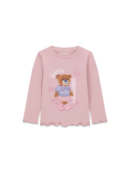 Guess Блузка Regular Fit рожевий