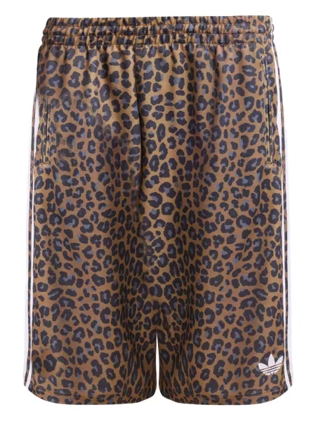 Hanorac Adidas cu imagine cu model leopard maro