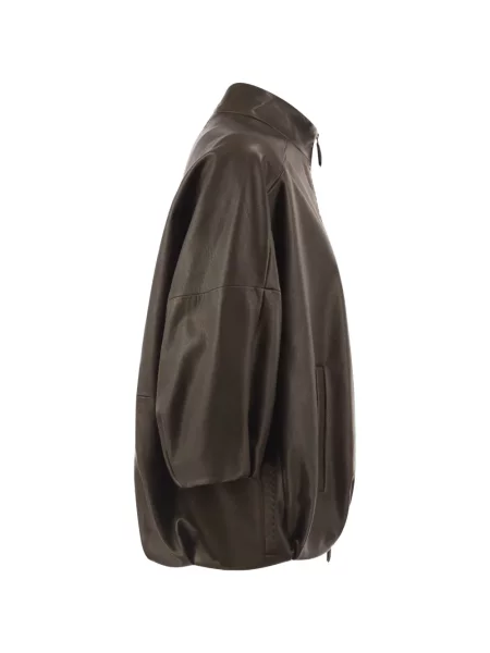 Geanta de piele Max Mara maro