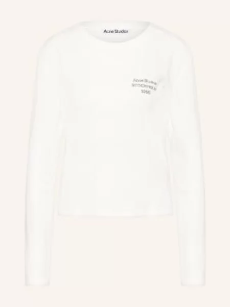 Acne Studios Tričko S Dlouhým Rukávem bílá