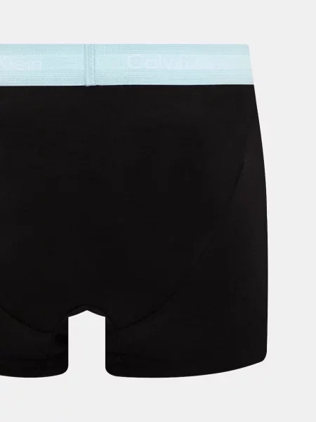 Boxeralsó Calvin Klein Low Rise Trunk 5 pairs black in plume wb/black in misty sage wb. Méret: S fekete