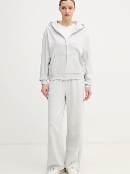 Tommy Hilfiger trenirka z bombažem siva