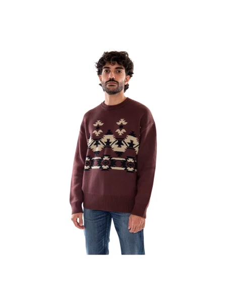 Sweter Wrangler brązowy