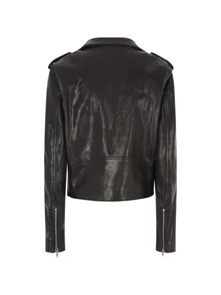 Cu centură geacă Ann Demeulemeester negru