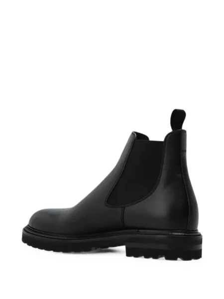 Кожени боти тип челси Giorgio Armani черно