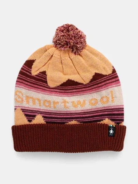 Smartwool czapka z domieszką wełny pomarańczowa