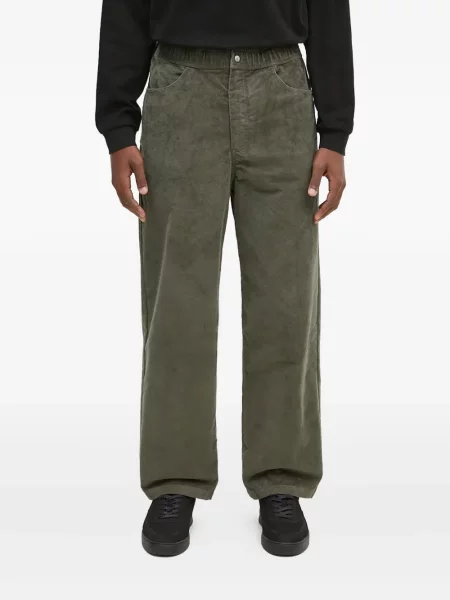 Pantaloni Norse Projects de catifea cord verde