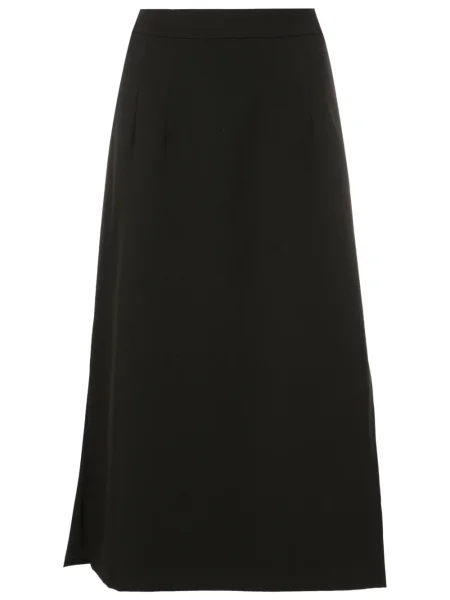 Spódnica midi Olympiah do kolan z rozcieciem czarna