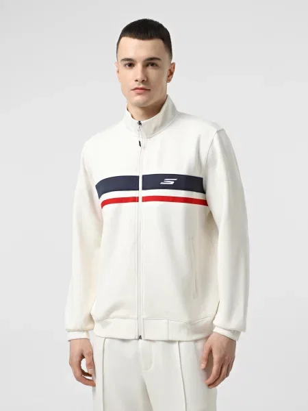 Кофта спортивна Skechers поліестер/віскоза сірий