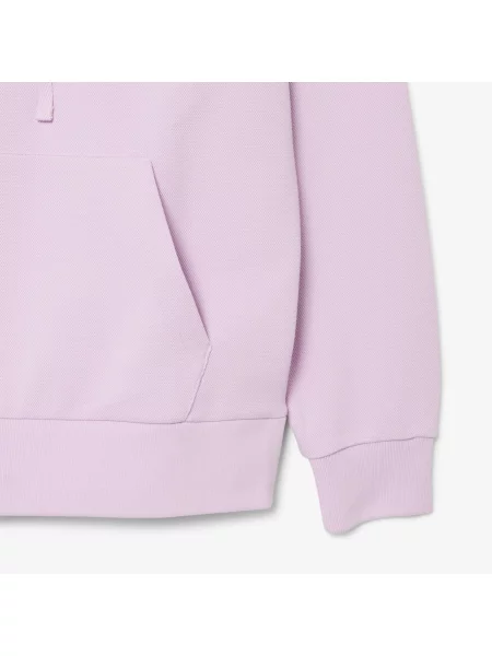Lacoste Bluza Z Kapturem Z Piki różowa