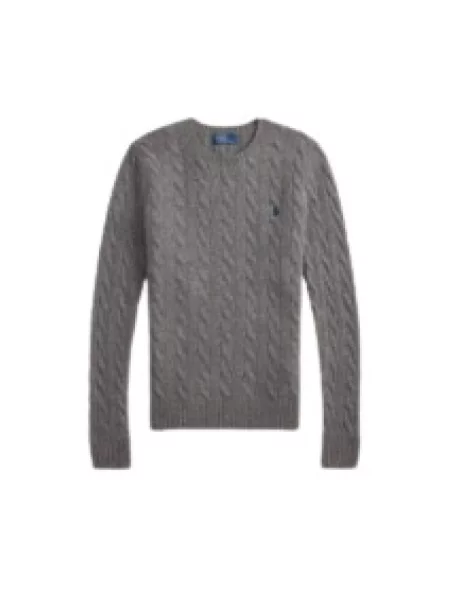 Sweter Polo Ralph Lauren z kaszmiru szary