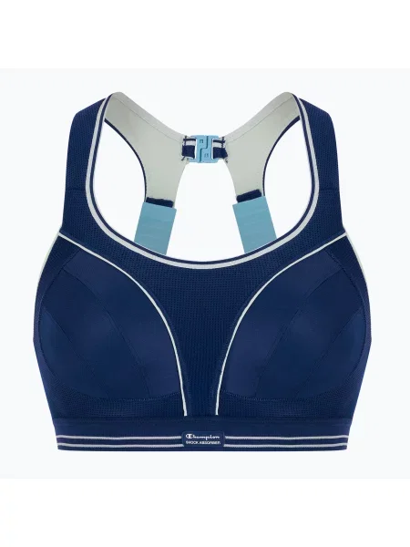 Biustonosz treningowy Shock Absorber Ultimate Run Bra niebieski