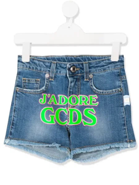 Szorty jeansowe dziecięce Gcds niebieskie