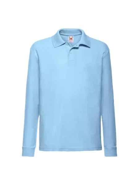 Tricou polo copii Fruit Of The Loom albastru