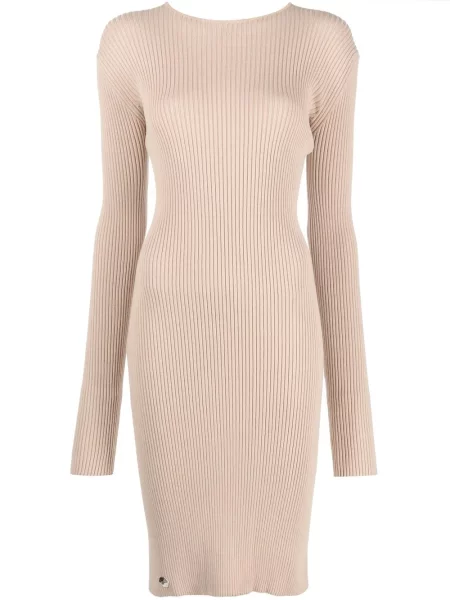 Rochie midi Philipp Plein cu șireturi din dantelă până la genunchi