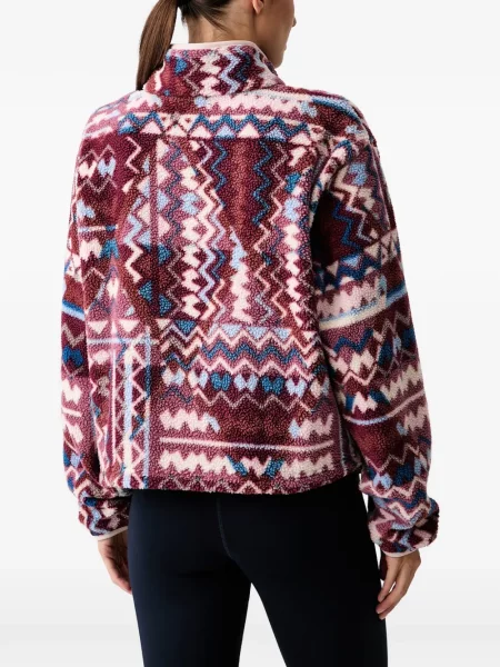 Flisas raštuotas megztinis Columbia rožinė