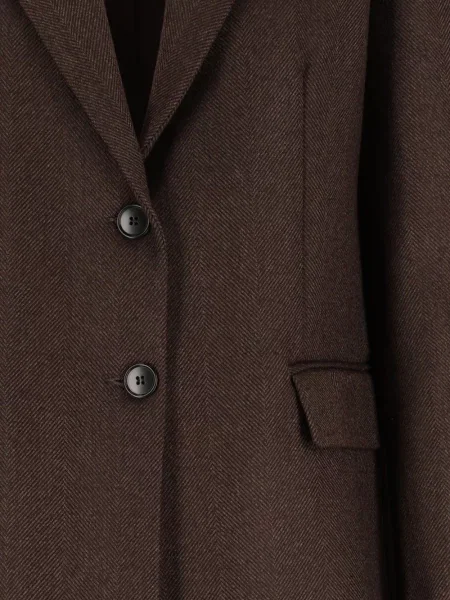 Palton Al Duca D’aosta 1902 cu model herringbone maro