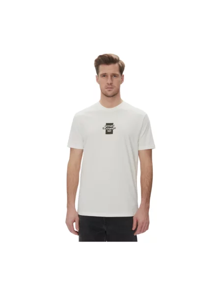 Armani Exchange Koszulki Mężczyzna M Koszulka z Logo biały