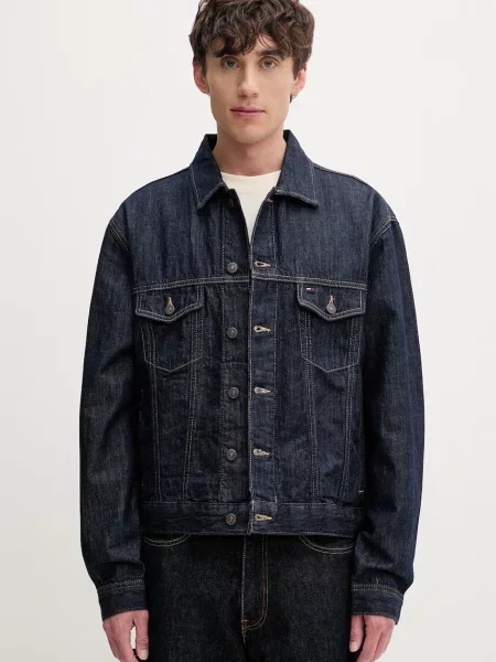 Tommy Jeans geacă tip cămașă pentru bărbați din denim