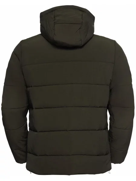 Пуховик Jack Wolfskin с капюшоном хаки