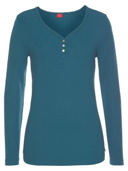 S.Oliver Bluză de noapte petrol verde