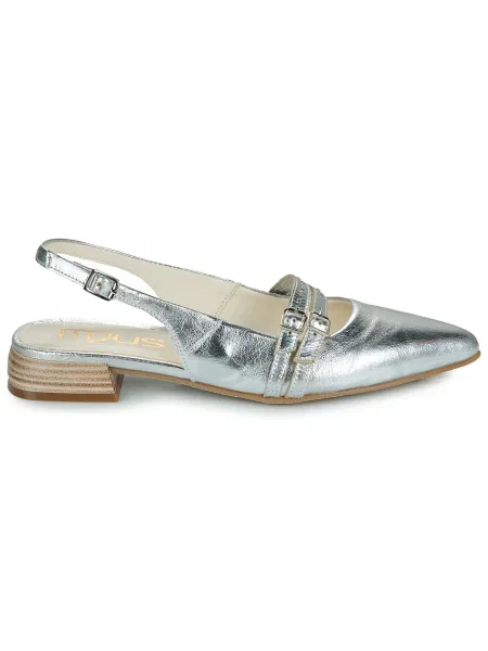 Pantofi Mjus argintiu