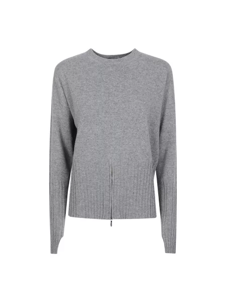 Sweter Drumohr wełniany szary