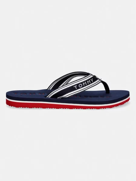 Dámske žabky Tommy Hilfiger Webbing Summer Sandal rwb biela