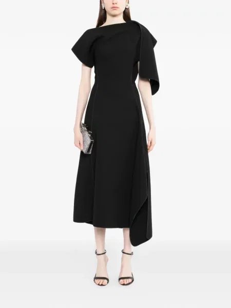 Rochie midi Maticevski până la genunchi de costum negru