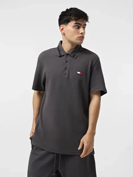 Поло Tommy Jeans серое