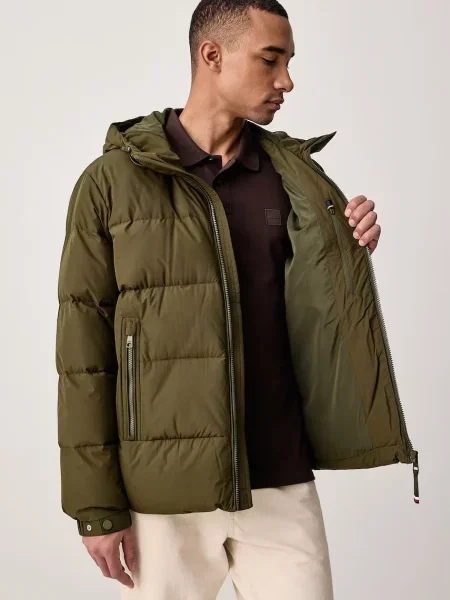 Tommy Hilfiger пухено яке мъжко зелено