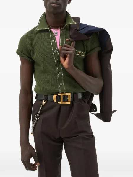 Cămașă Versace tricotate verde