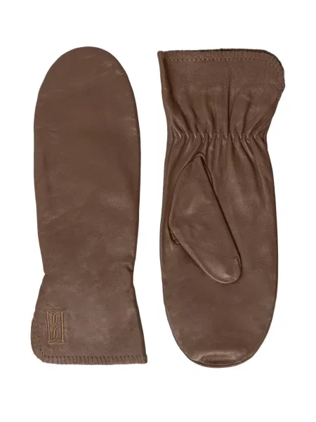 Mănuși By Malene Birger cu broderie maro