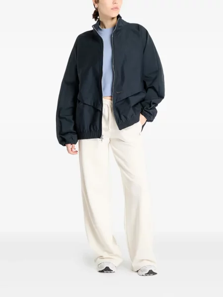 Top sport Nike din fleece plisat fără mâneci alb