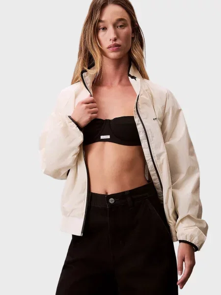 Джинсова куртка Calvin Klein Jeans ретро біла