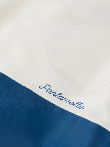 Pantaloni scurți Pantamolle din satin alb