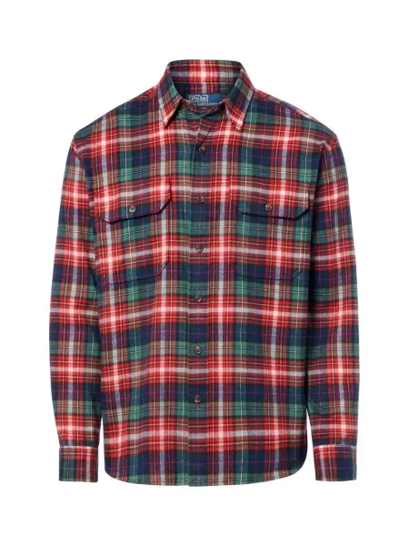 Polo Ralph Lauren koszula flanelowa Mężczyźni Regular Fit czerwony|zielony|niebieski S czerwona