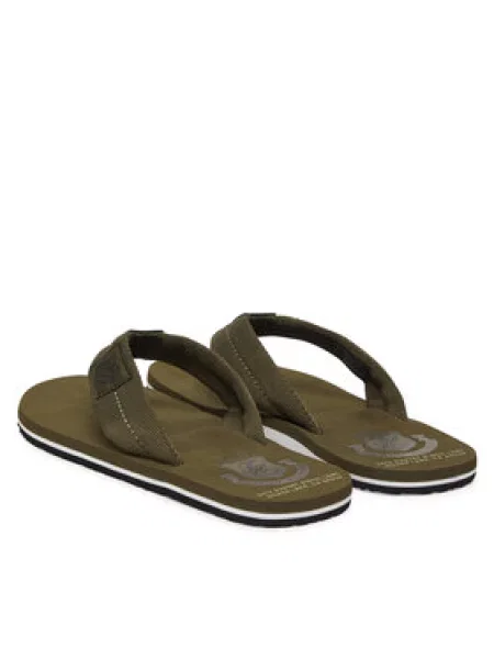 Japonke Tommy Hilfiger Patch Hilfiger Beach Sandal zelena