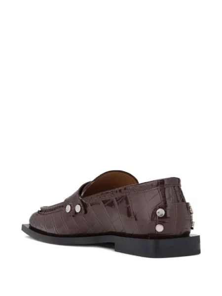 Pantofi loafer Ganni maro