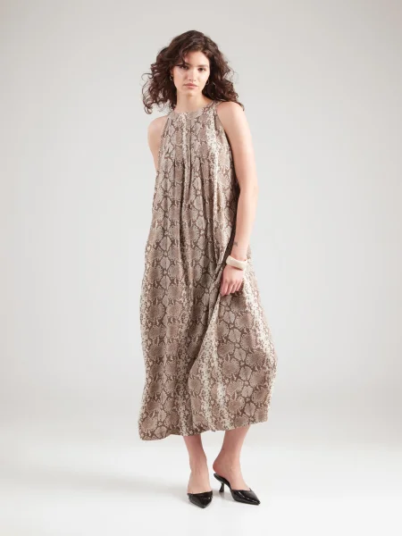 Rochie kitt / maro alb