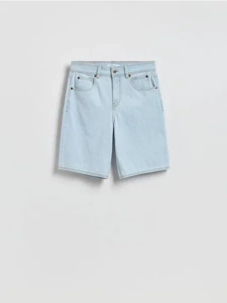 Reserved Pantaloni scurți loose albastru