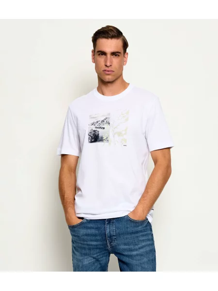 BOSS ORANGE Tricou Te_Motors alb