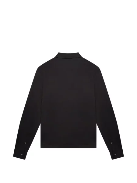 Gulerat lung tricou polo Valenza negru