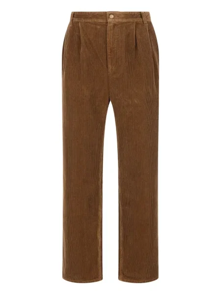 Pantaloni Saint Laurent de catifea cord maro