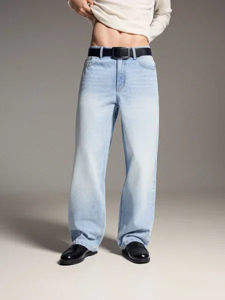 Bershka Jeans deschis albastru