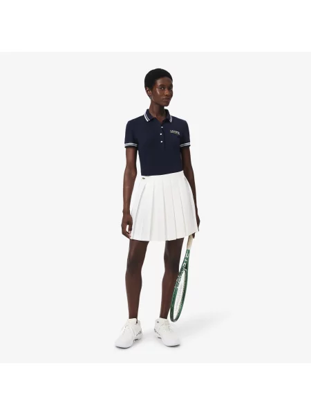 Lacoste Koszulka Polo Z Piki Z Edycji Roland-Garros niebieska