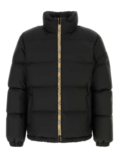 Kockás dzseki Burberry fekete