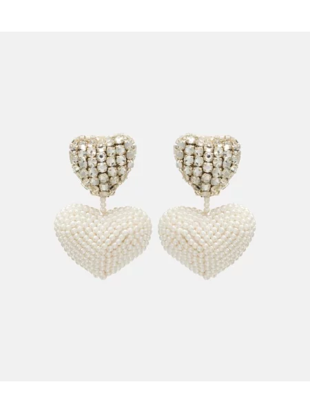 Uhani Oscar De La Renta s kristali srebrna