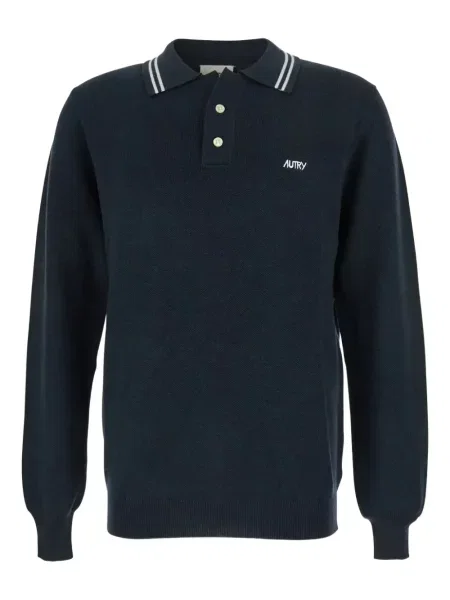 Polo Autry cu broderie albastru