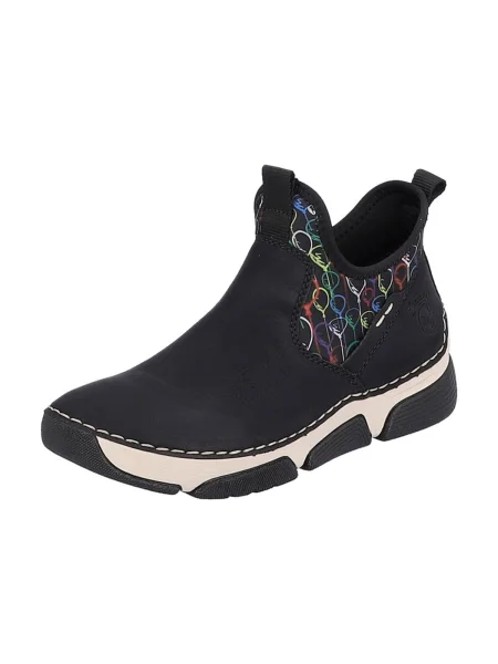 Rieker Botine azur / verde smarald / negru / murdar alb